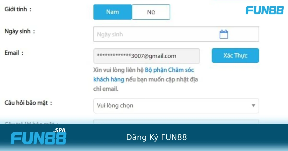 Đăng Ký FUN88 – Mở Tài khoản Cực Nhanh Trong Vòng 1 Phút 3 Từng bước đăng ký tài khoản nhà cái FUN88