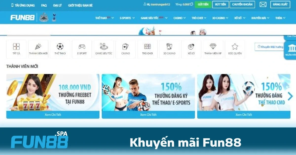 Khuyến Mãi Fun88 1 Khuyến mãi FUN88 – Săn ưu đãi, nhận thưởng không giới hạn